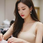 상품을 포장해 쇼핑백에 담는 장면