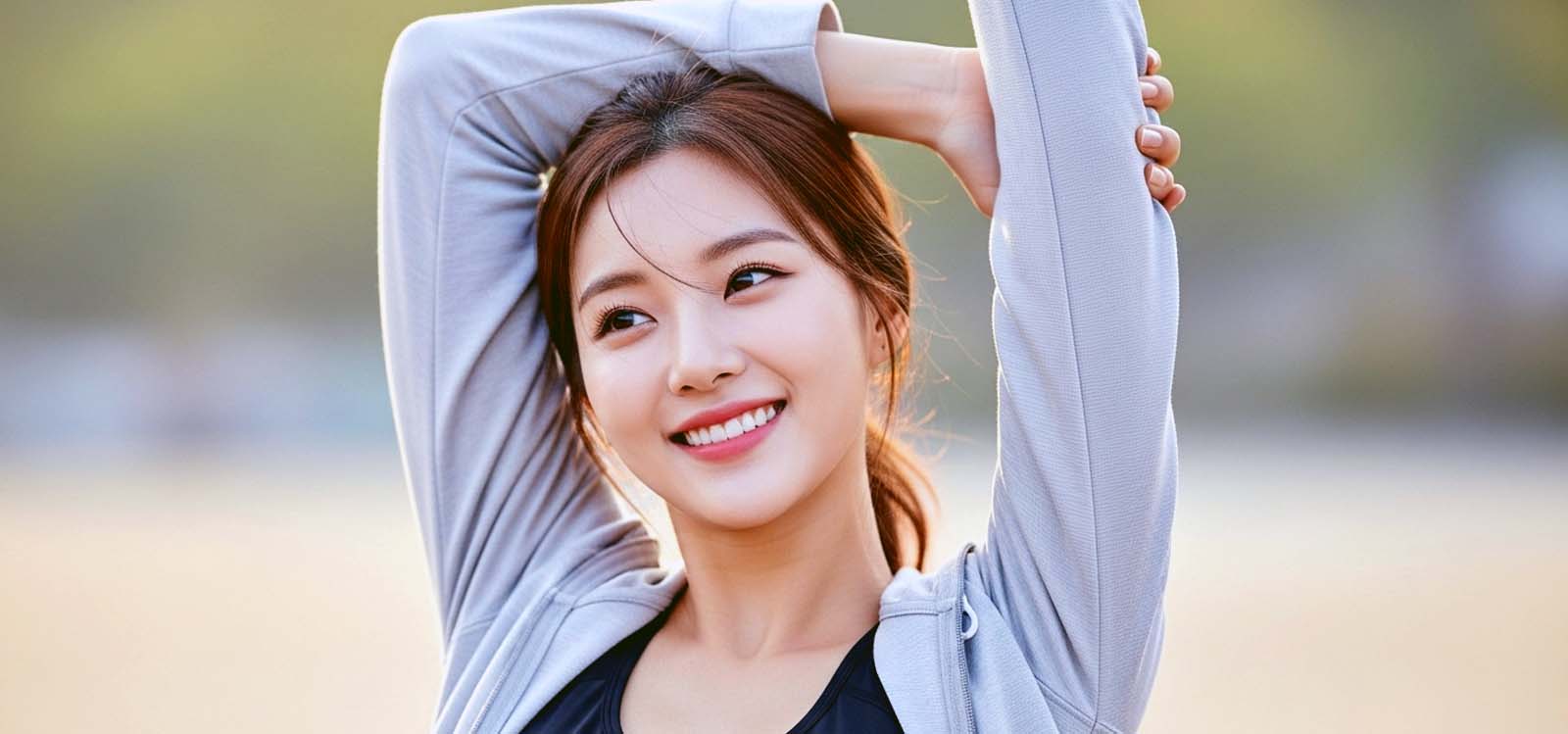 스트레칭하는 여자