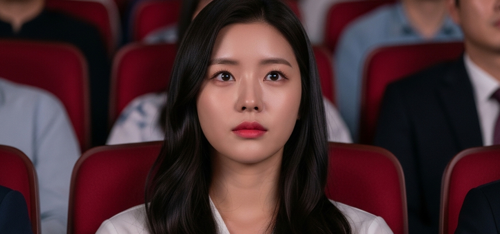 연극 공연 중 장면에 집중하는 모습