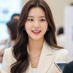 팝업스토어에서 고객 응대하는 모습