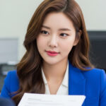 고용센터에서 실업급여 상담을 받는 여성