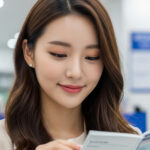 통장 잔액을 확인하며 미소 짓는 장면