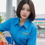 주유건을 차량에 꽂는 순간