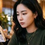 담배갑을 바라보며 망설이는 모습