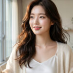 창문을 열어 아침 환기하는 모습