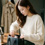 출근 준비하며 가방 챙기는 모습