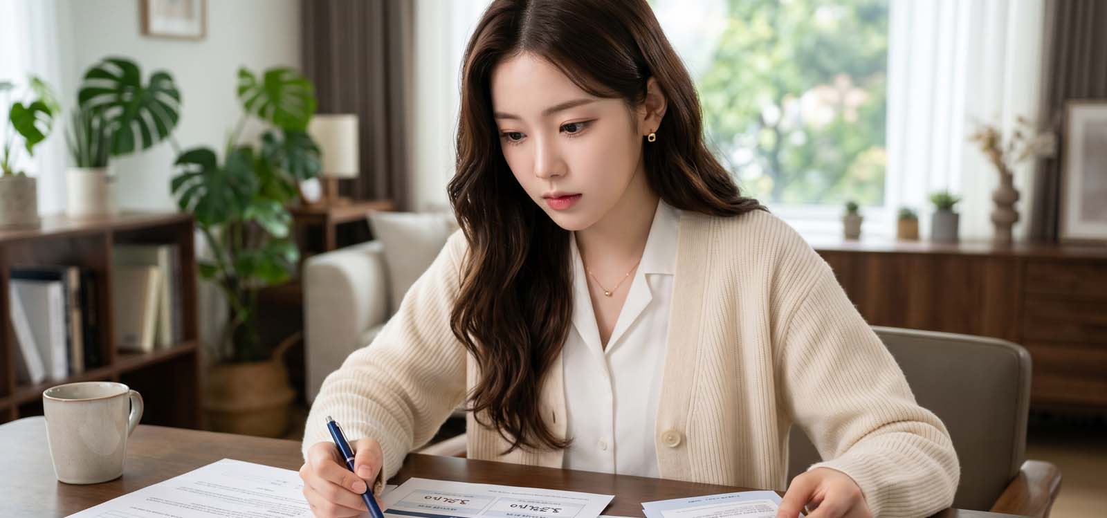 대출 진행 상황을 체크하는 모습