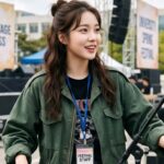 캠퍼스 축제 무대 운영 스태프로 활동하는 모습