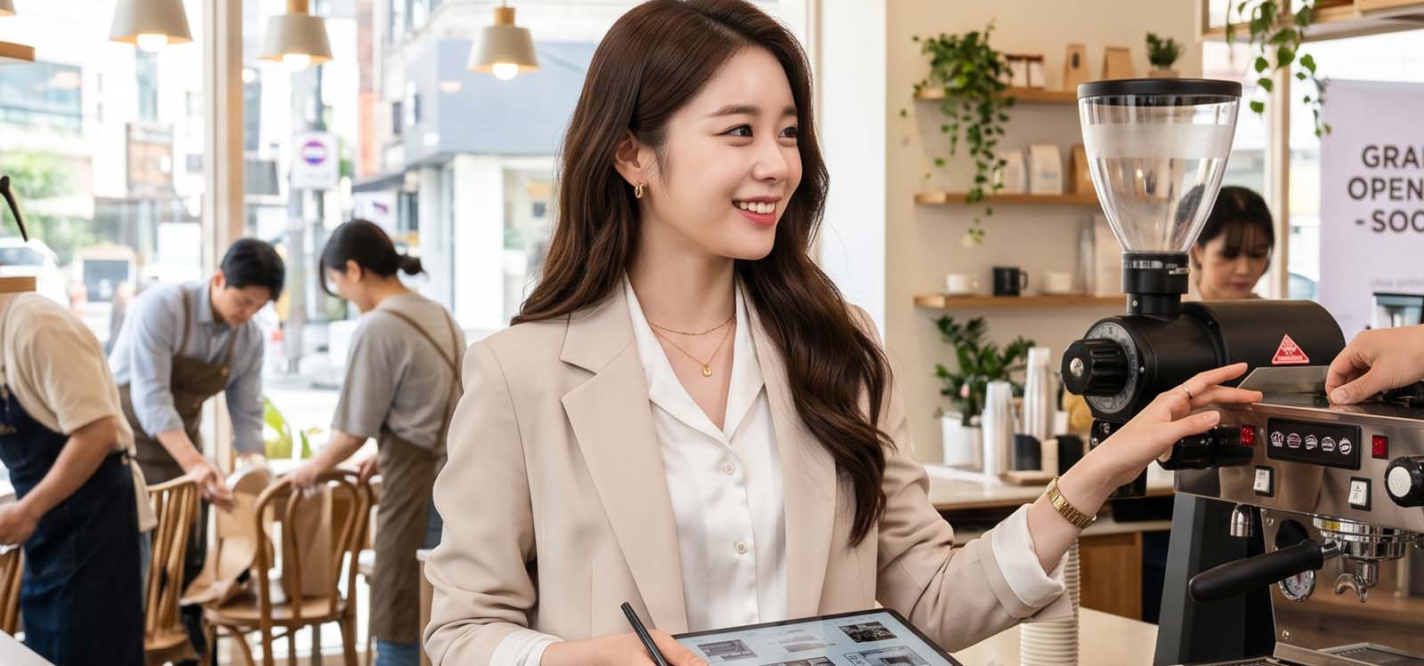 카페 창업 현장 점검