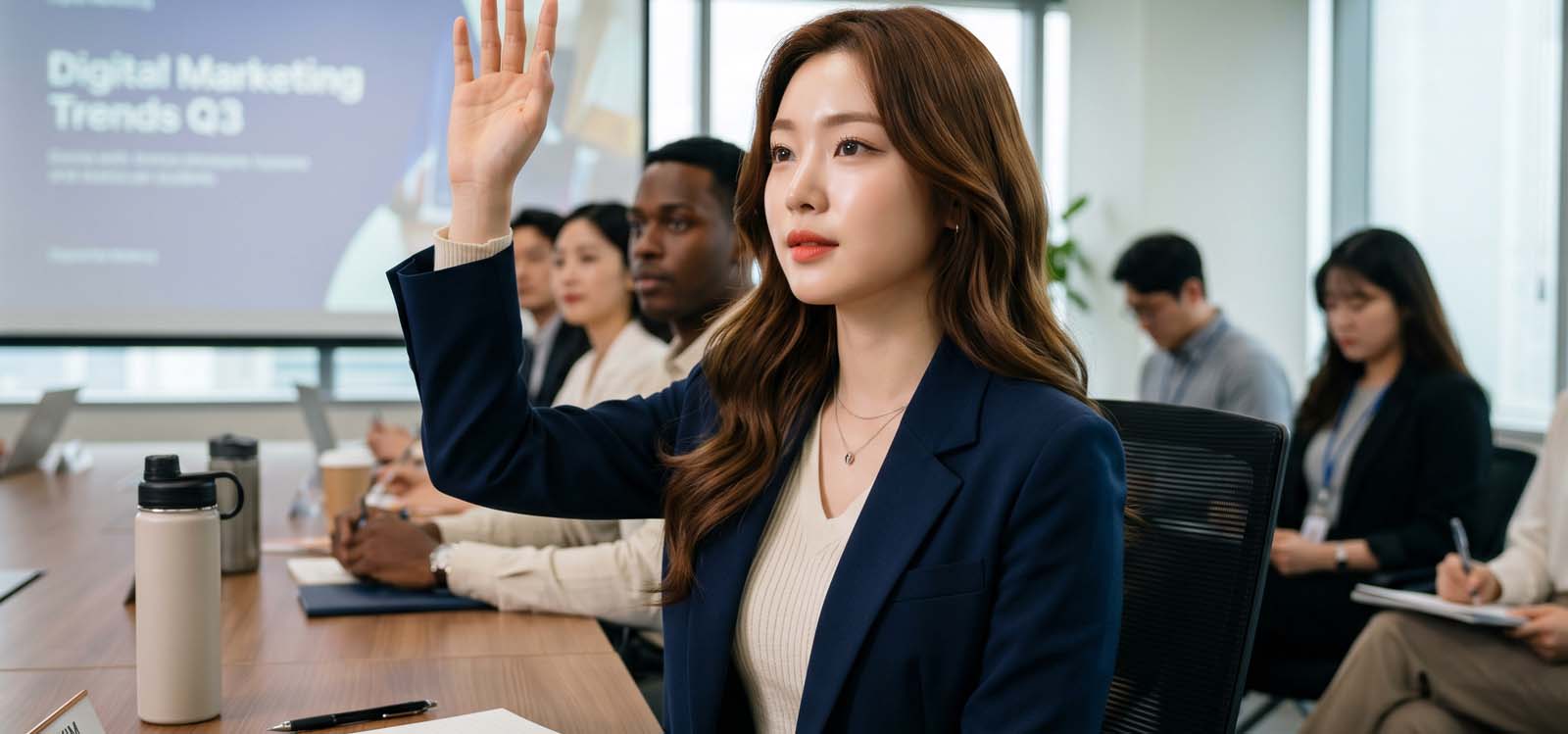 손들고 질문하는 취준생