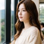 창밖을 보는 여자