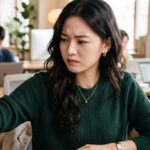 종이를 구겨 쓰레기통에 던지는 모습
