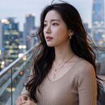 전망을 살펴보는 모습