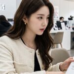 통신사 직원에게 미환급금 지급 안내받는 모습