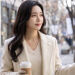겨울 쇼핑거리에서 매장 문 열기
