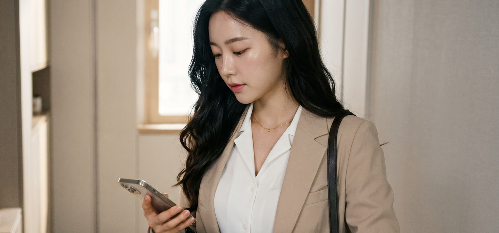 출근 준비 중 모바일대출 신청 크플 신용대출