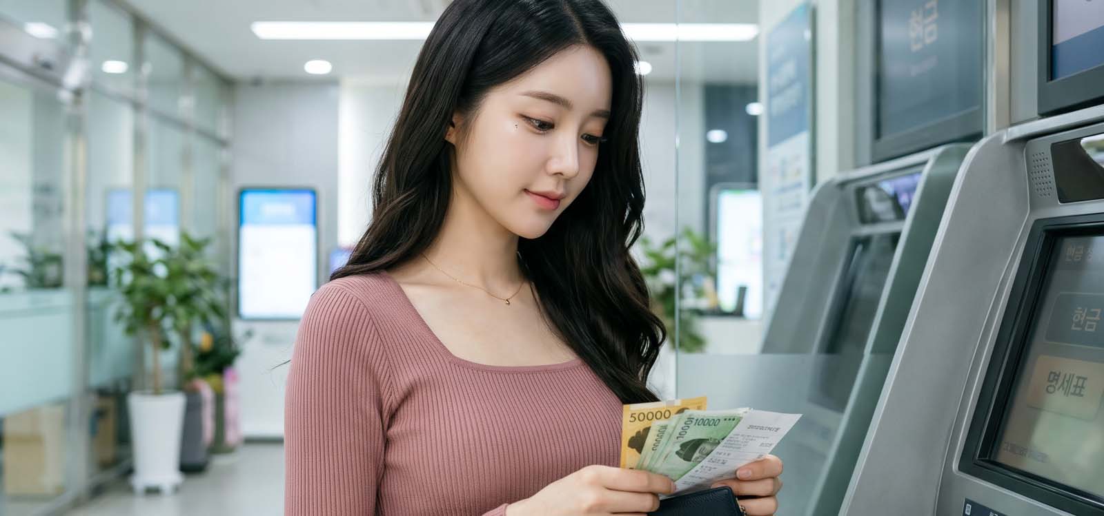 대출 확인 후 현금 정리